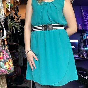 Teal Casual Dress